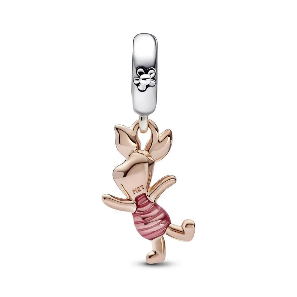 Disney Pandora Winnie the Pooh Piglet Sterling Silver Pendant Charm.