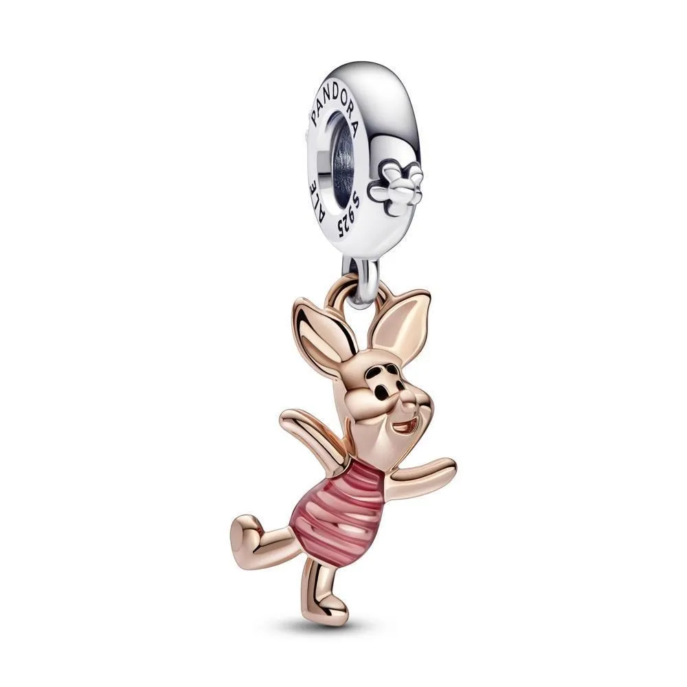 Disney Pandora Winnie the Pooh Piglet Sterling Silver Pendant Charm.