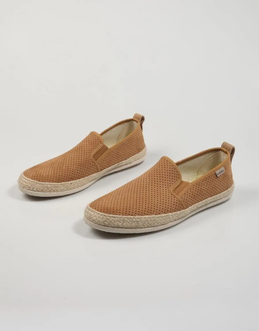 BAMBA 5200156 Leather Espadrilles in Cuero 82534