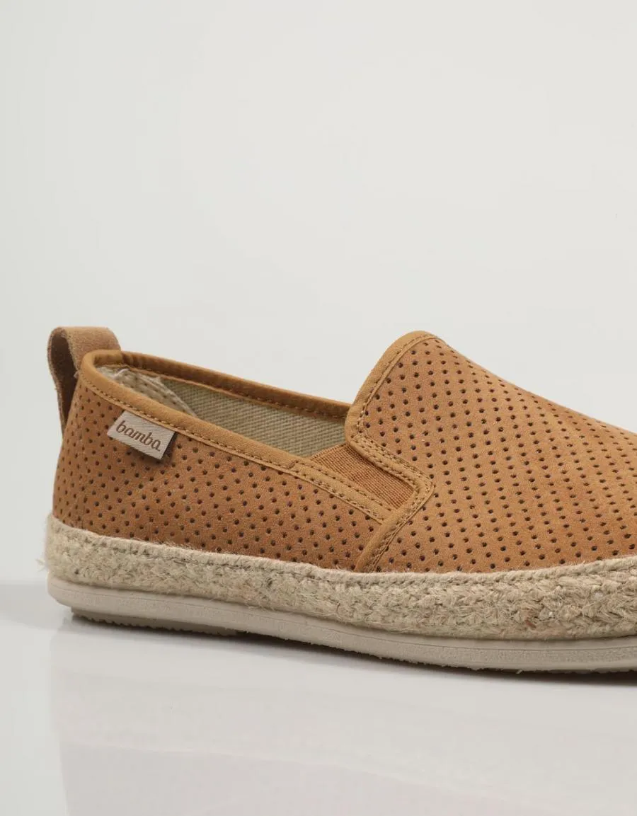 BAMBA 5200156 Leather Espadrilles in Cuero 82534