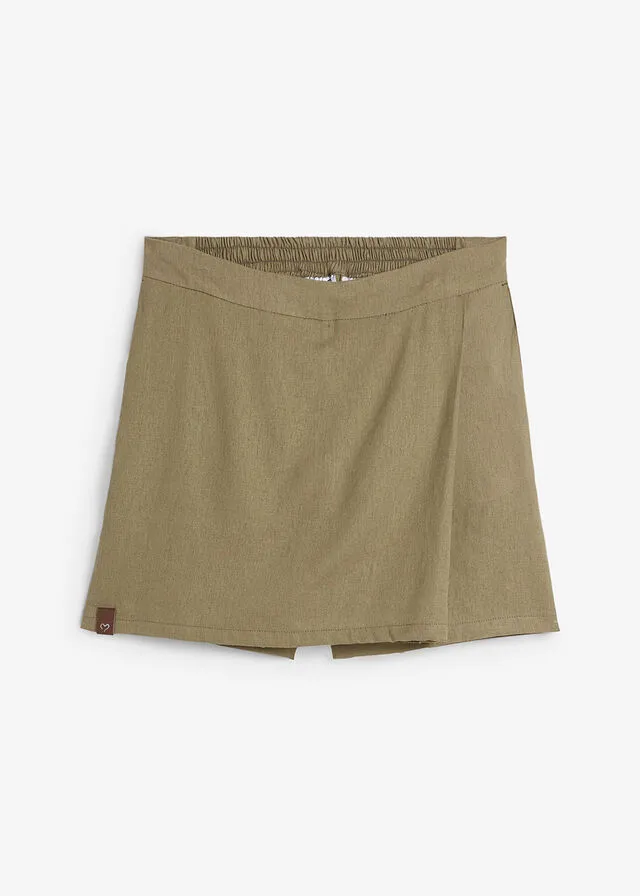 Olive Green Culotte Skirt