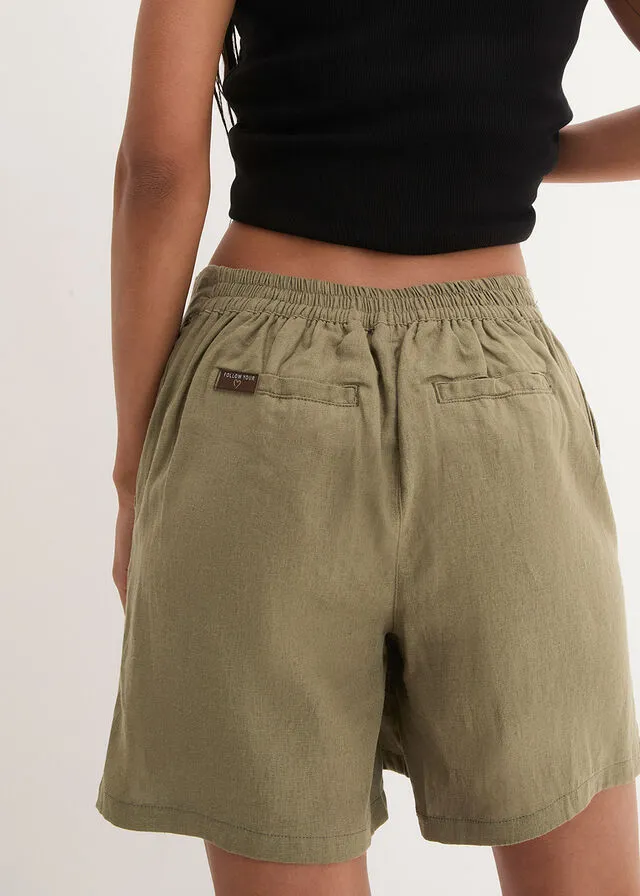 Olive Green Culotte Skirt