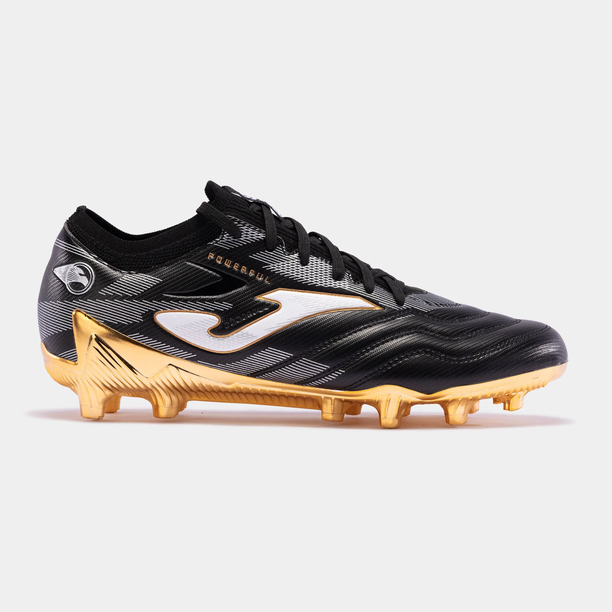 Football Boots Powerful Cup 24 Firm Ground FG Black Gold