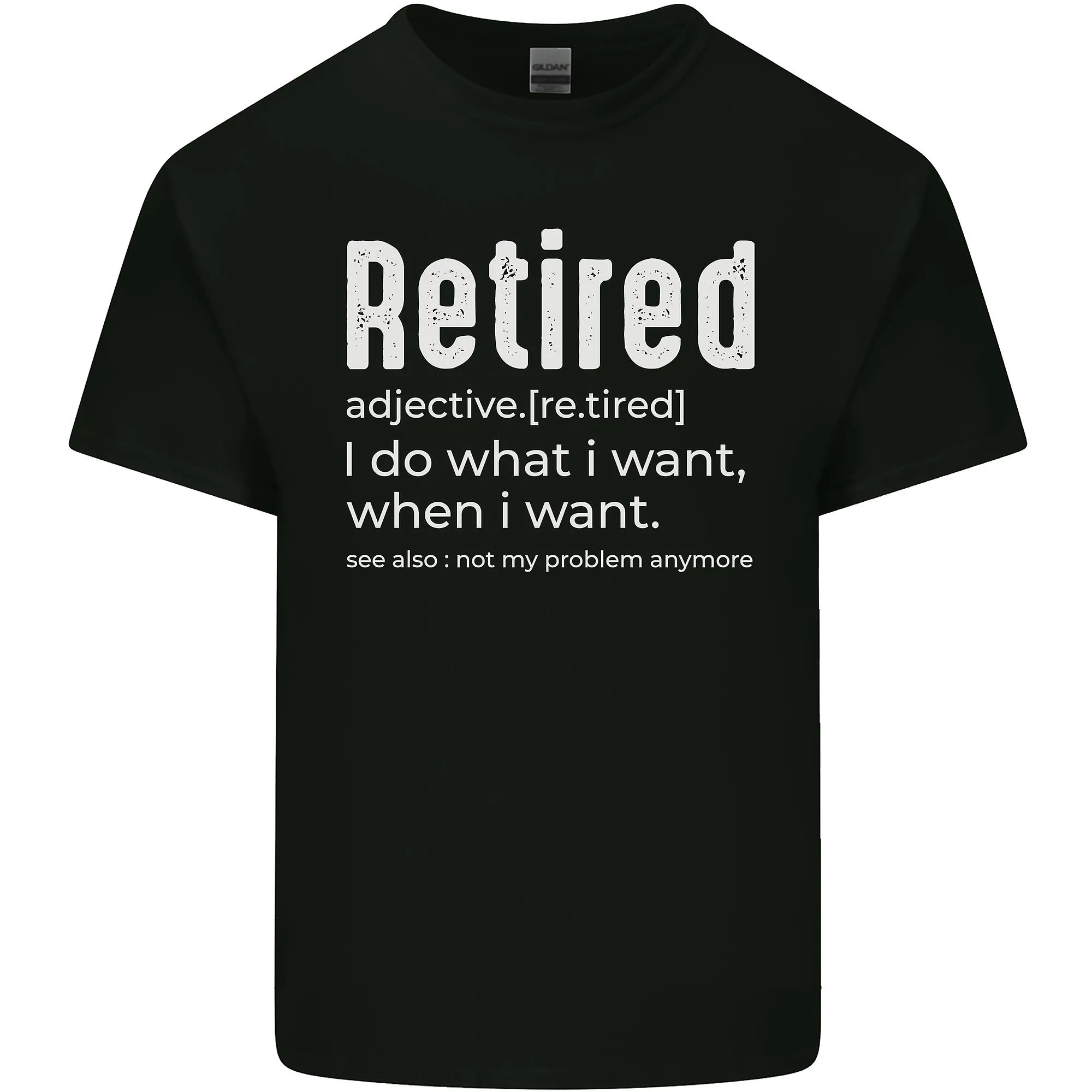 Funny Retirement Definition Men's T-Shirt.