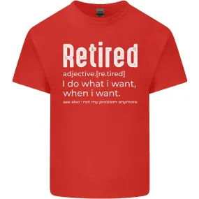 Funny Retirement Definition Men's T-Shirt.