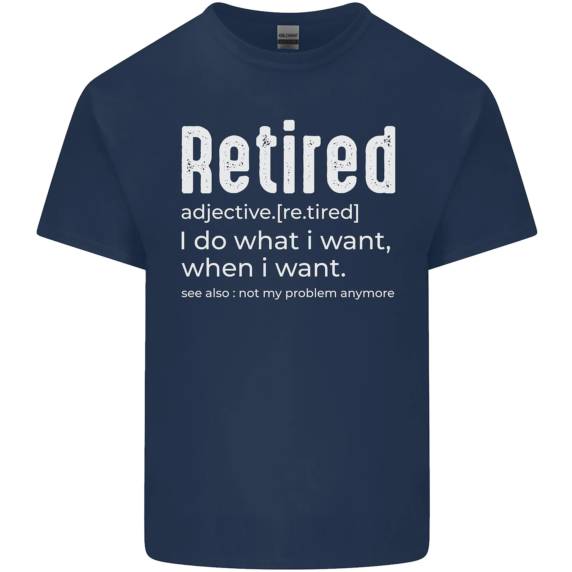 Funny Retirement Definition Men's T-Shirt.