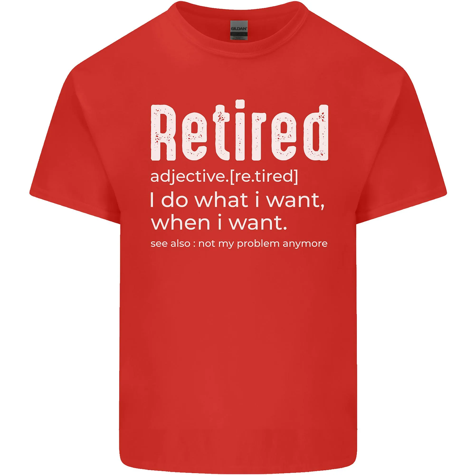 Funny Retirement Definition Men's T-Shirt.