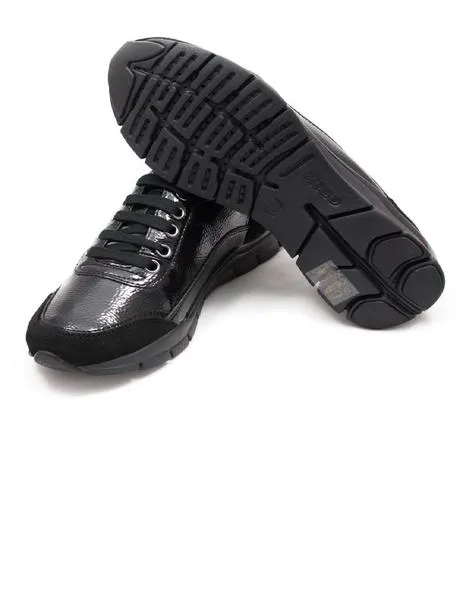 Geox Sukie B Black Sneakers.