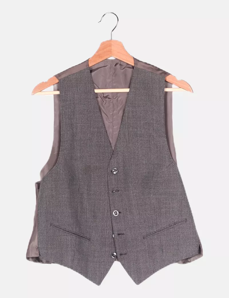 Gray Marled Vest