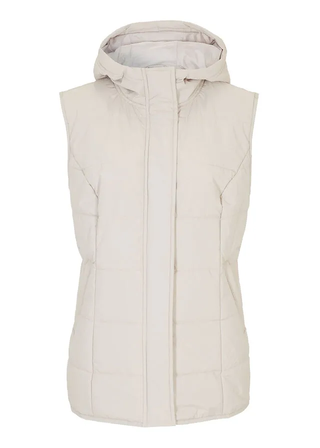 Gray Quilted Vest