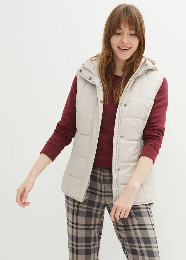 Gray Quilted Vest