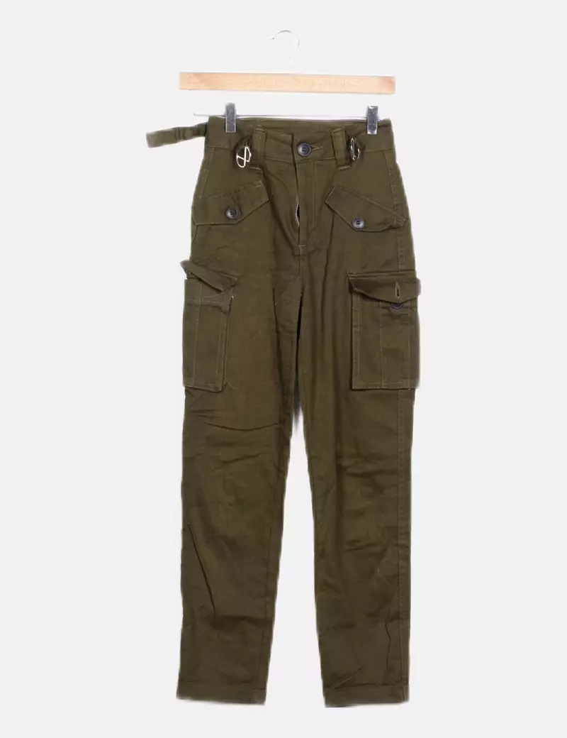 Green Jogger Pants Bershka