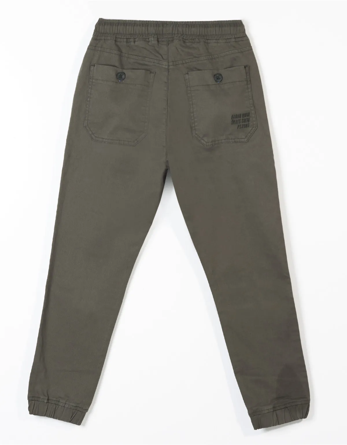 Green slim fit jogger pants