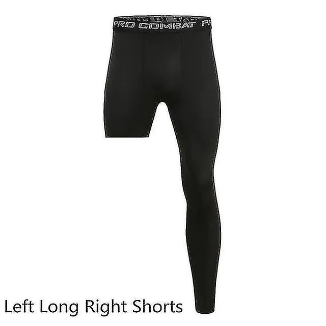 Men's Compression Leg Sleeves Long Pants Basketball Athletic Running Baselayer