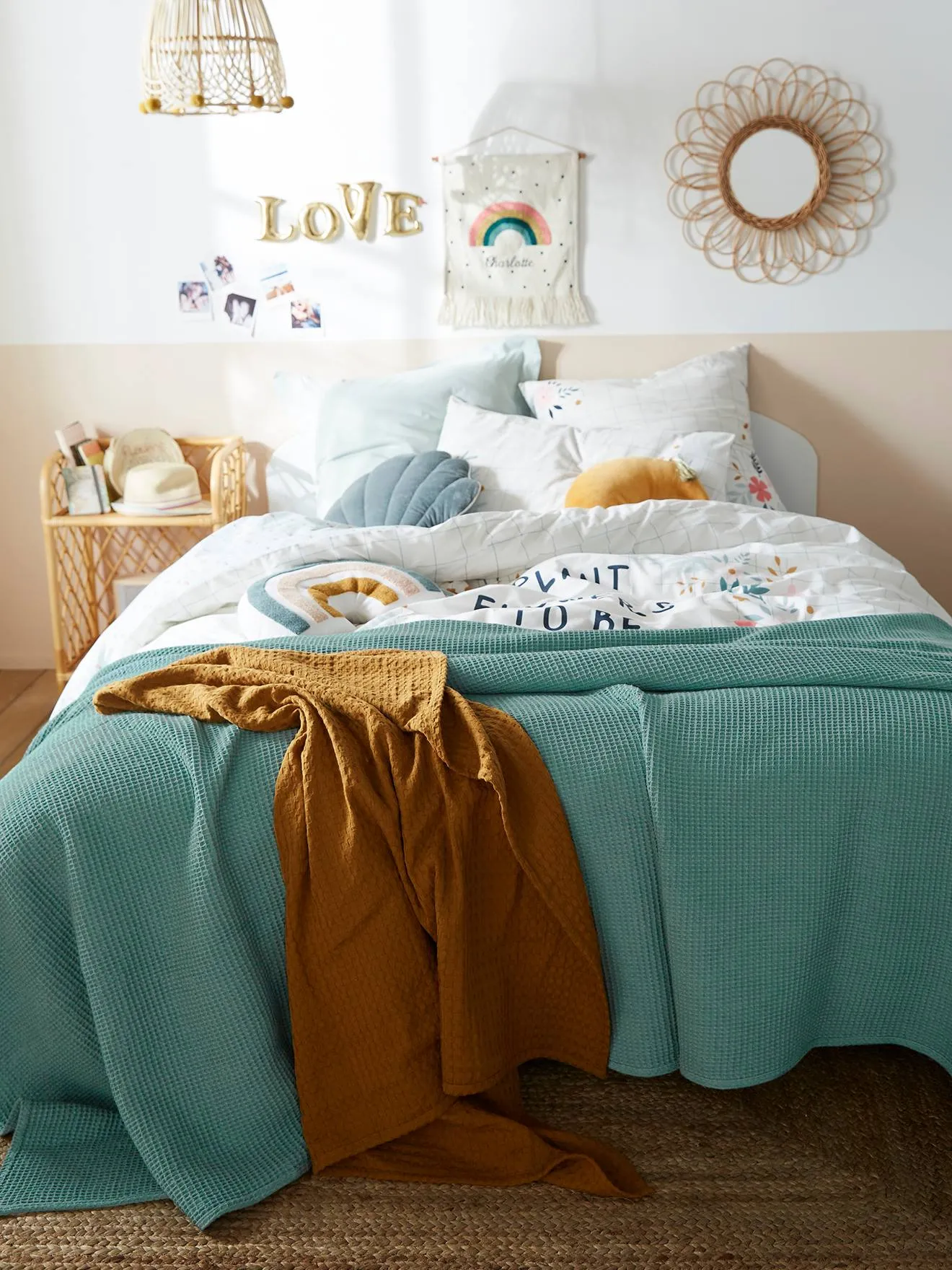 Honeycomb Quilted Bedspread