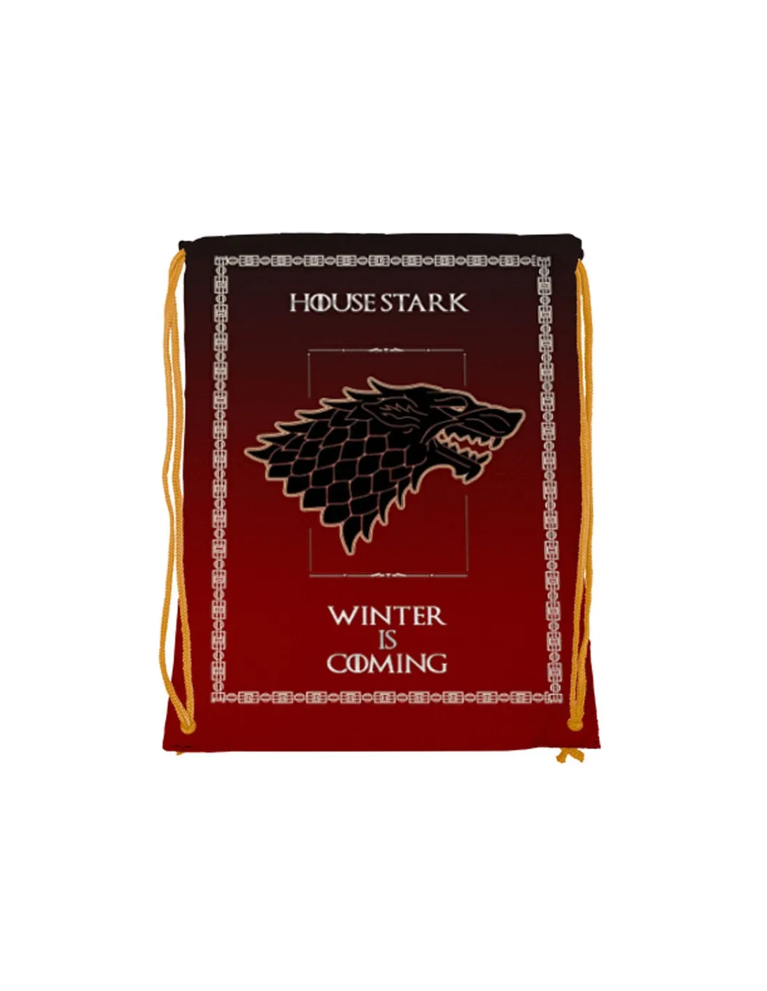 House Stark Game of Thrones Drawstring Backpack (34x42 cm)