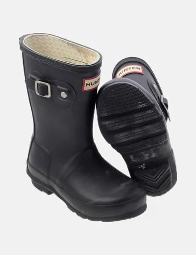 Glossy Black Hunter Boots