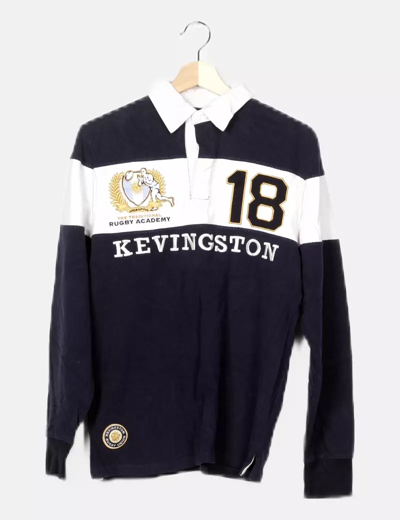 Kevingston embroidered two-tone polo