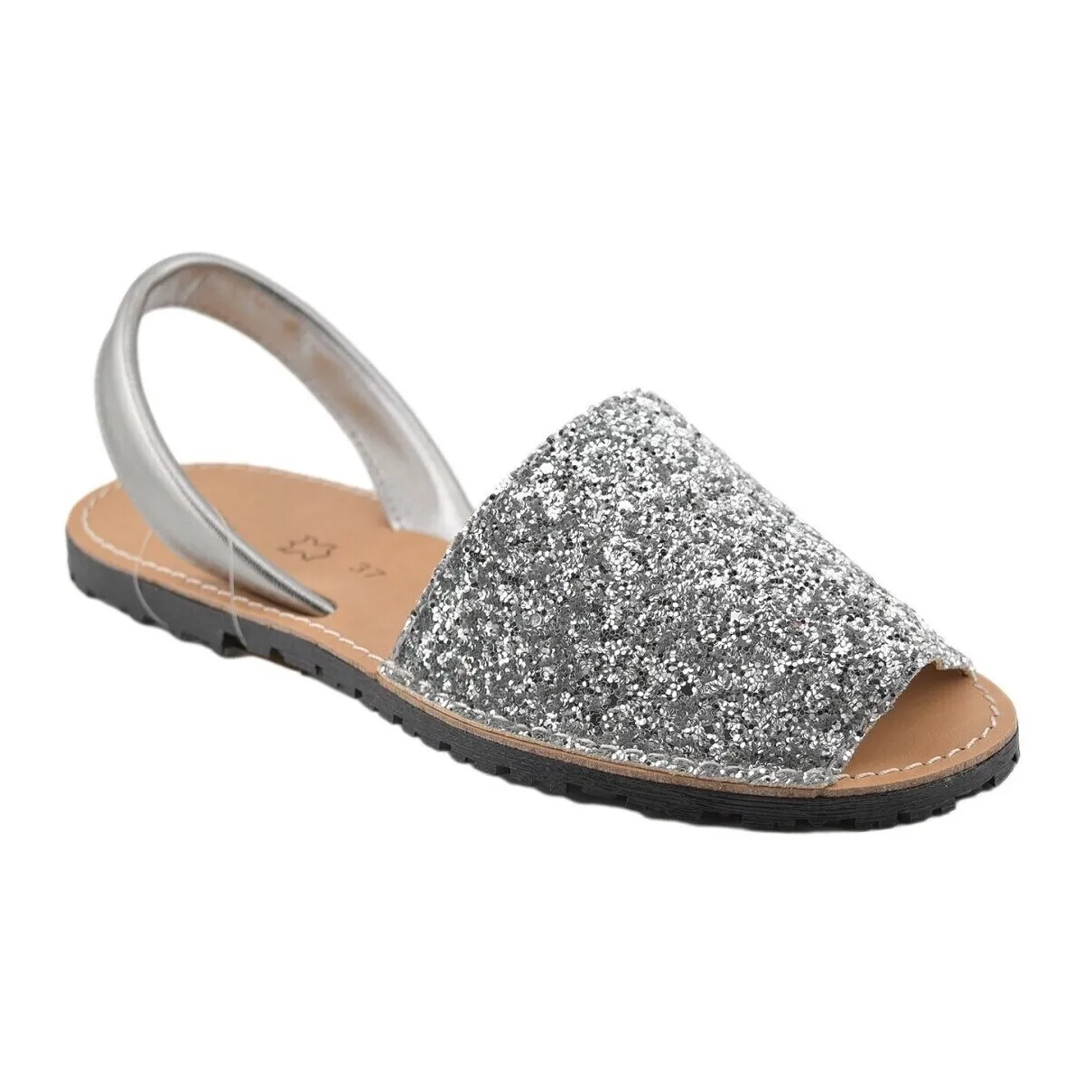 Leather and glitter Menorcan sandals by CBP