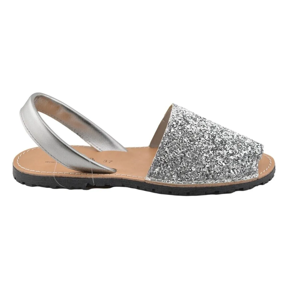 Leather and glitter Menorcan sandals by CBP