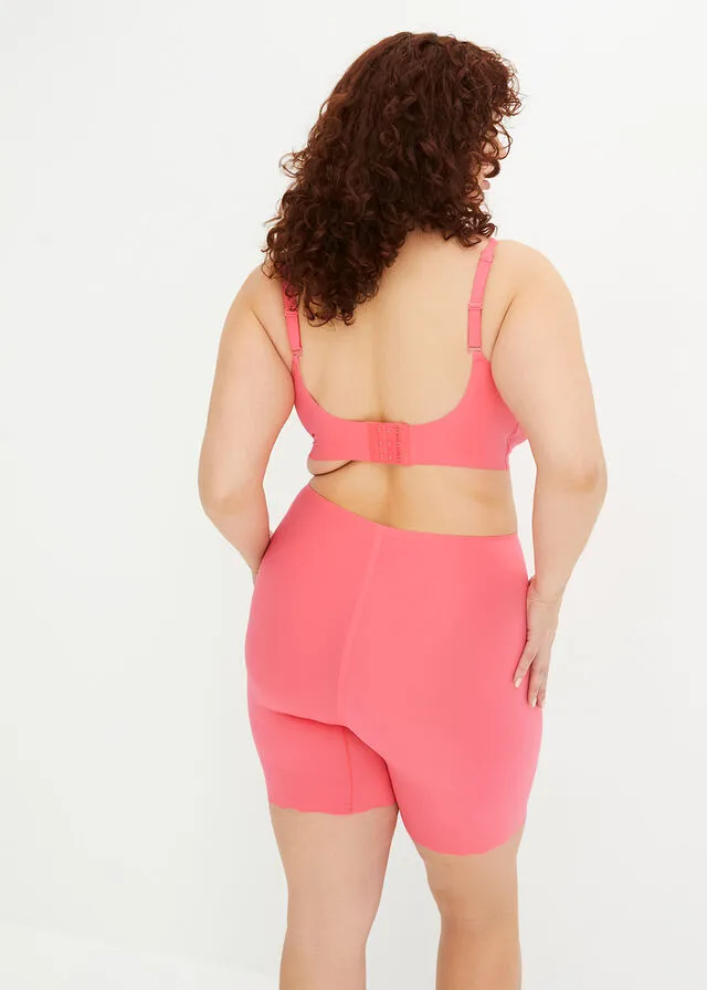 Light Pink Cycling Shorts with Slight Shaping Effect