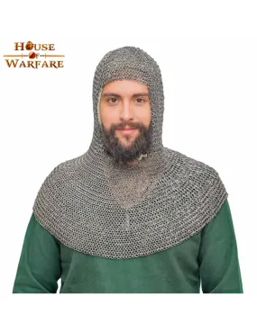 Medieval Chainmail Executioner (Round Riveted Rings)