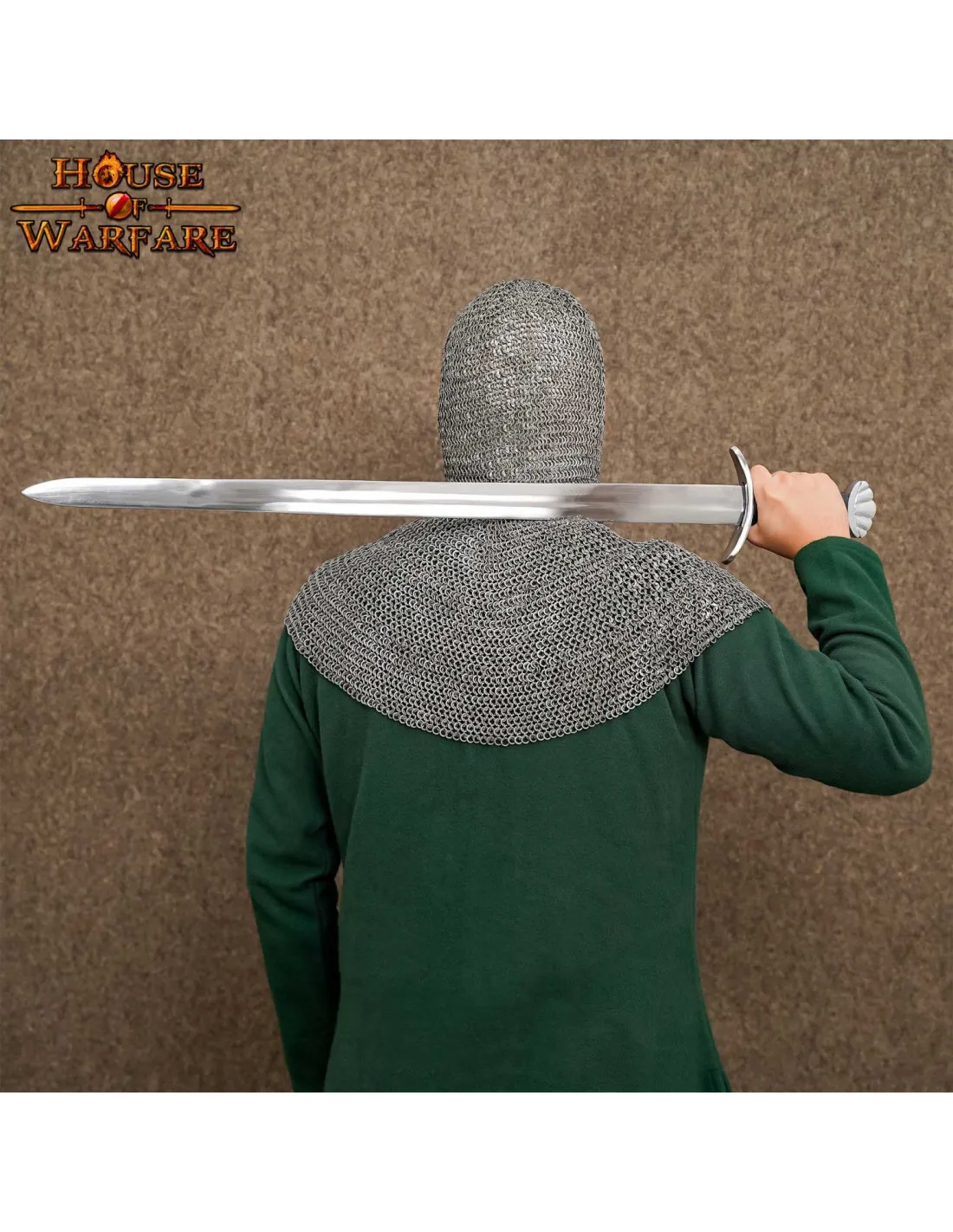 Medieval Chainmail Executioner (Round Riveted Rings)