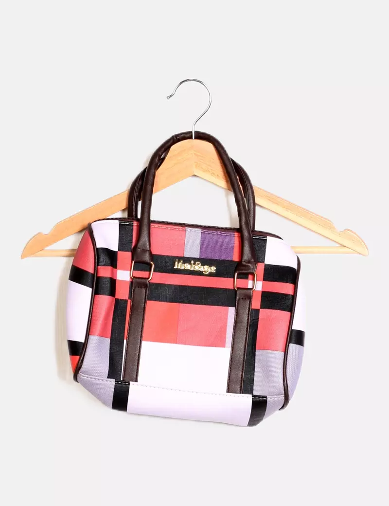 Casual multi-colored shoulder bag