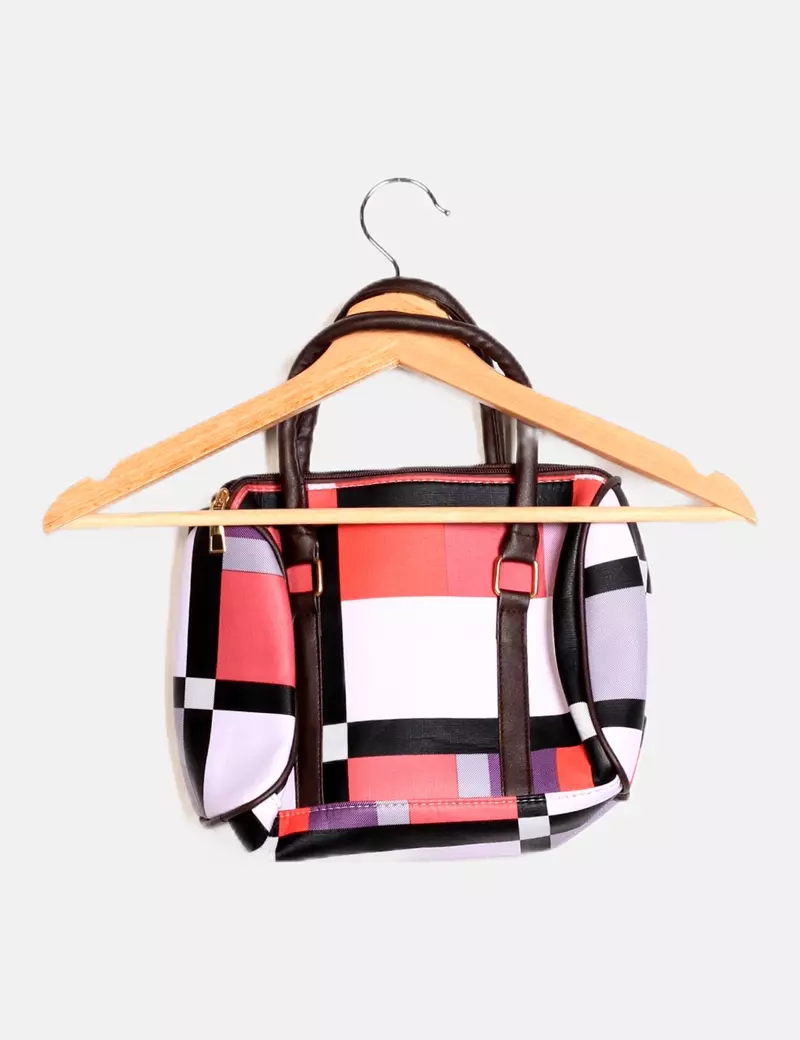 Casual multi-colored shoulder bag