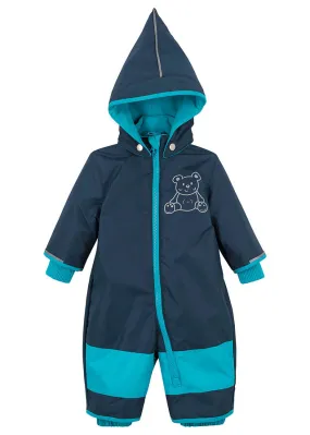 Dark Turquoise Dark Blue Snowsuit for Babies