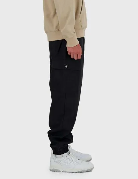 New Balance Twill Cargo Jogger Pants Negro Hombre