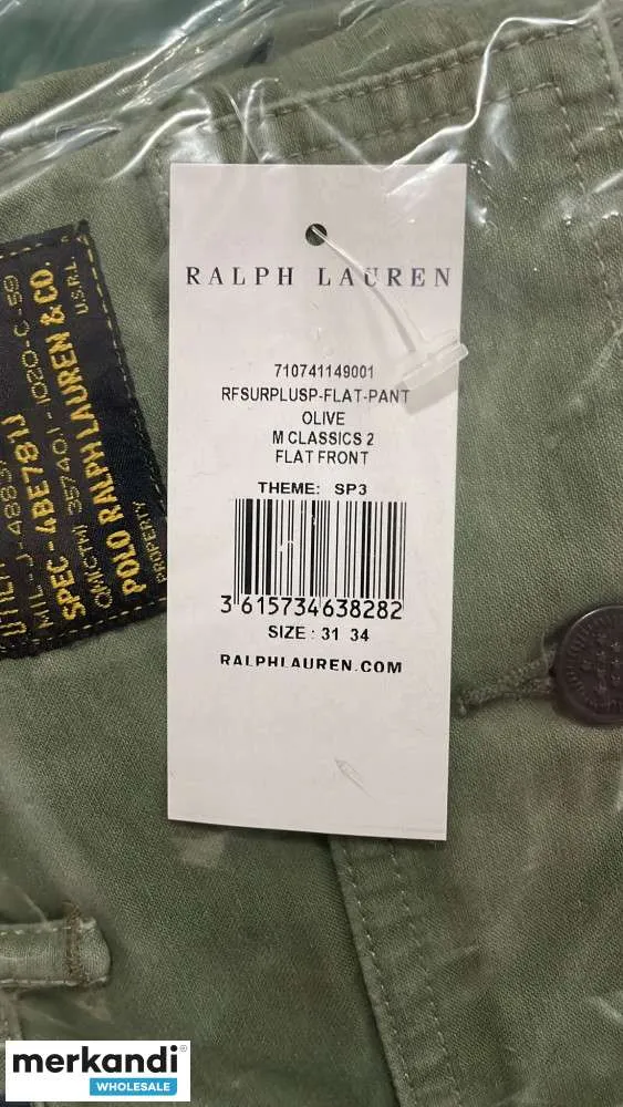 New men's RALPH LAUREN pants, only 2 models in stock, authentic