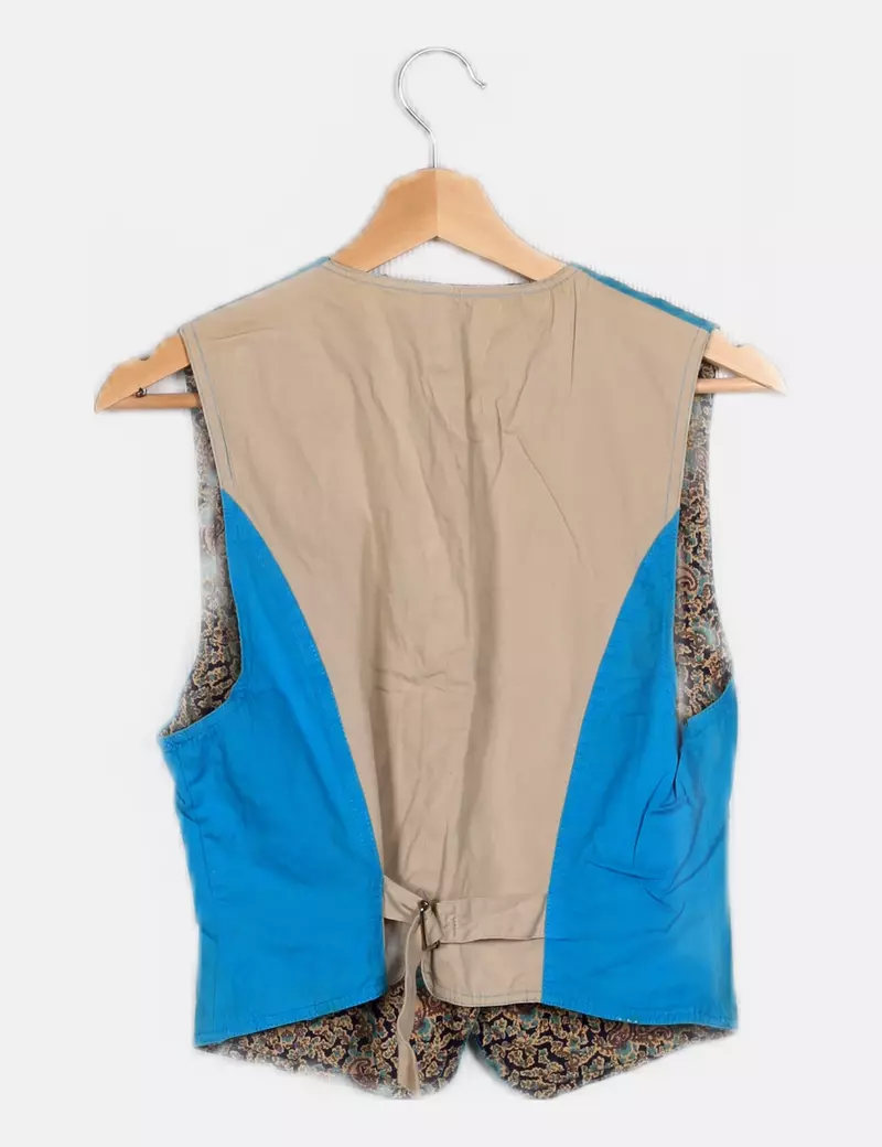 Bicolor Blue Vest without Logo