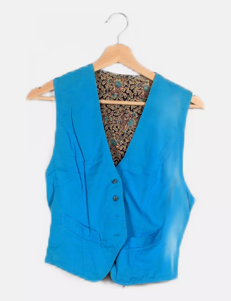 Bicolor Blue Vest without Logo