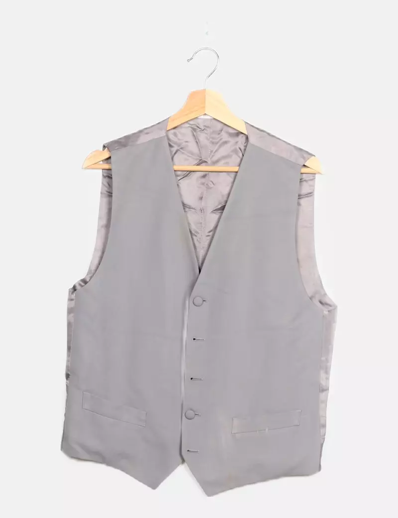 Gray Mixed Vest For Men