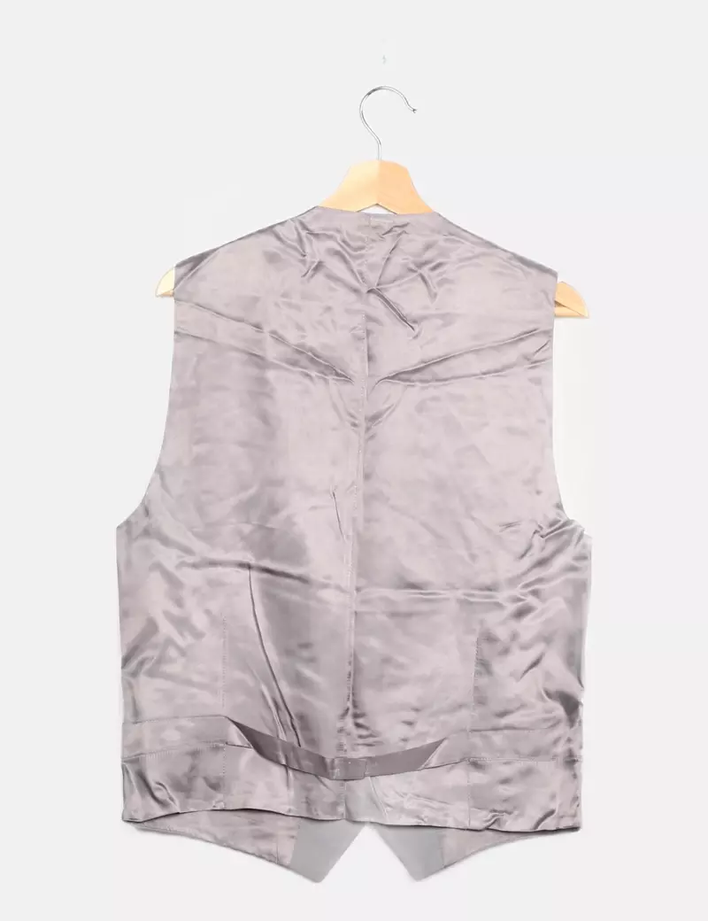 Gray Mixed Vest For Men