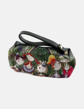 Green Printed NoName Cosmetic Bag