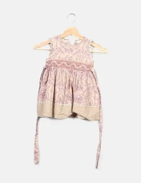 Beige Printed NoName Dress.