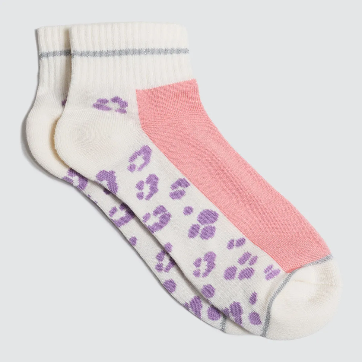 Three-Pack Floral Ankle Socks