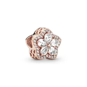 PANDORA Rose Sparkling Snowflake Charm with Pave 789224