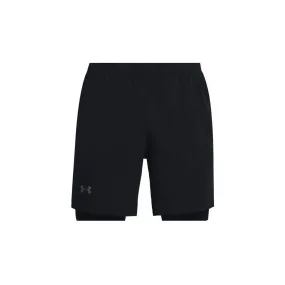 Launch Run 2-in-1 Shorts Men Black / Reflective