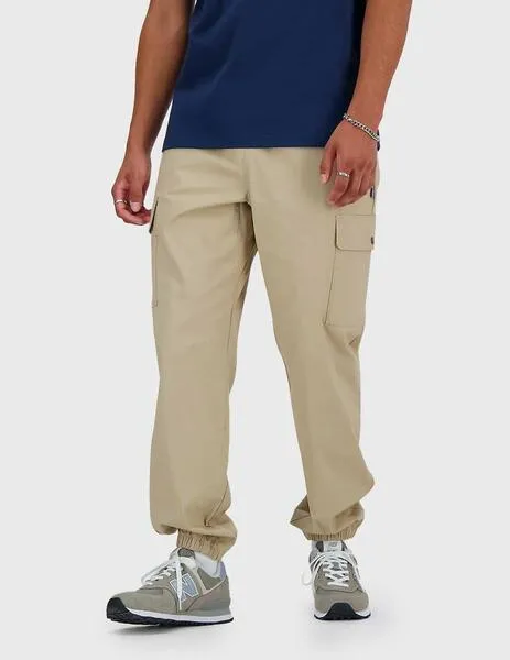 New Balance Beige Cargo Jogger Twill Pants for Men