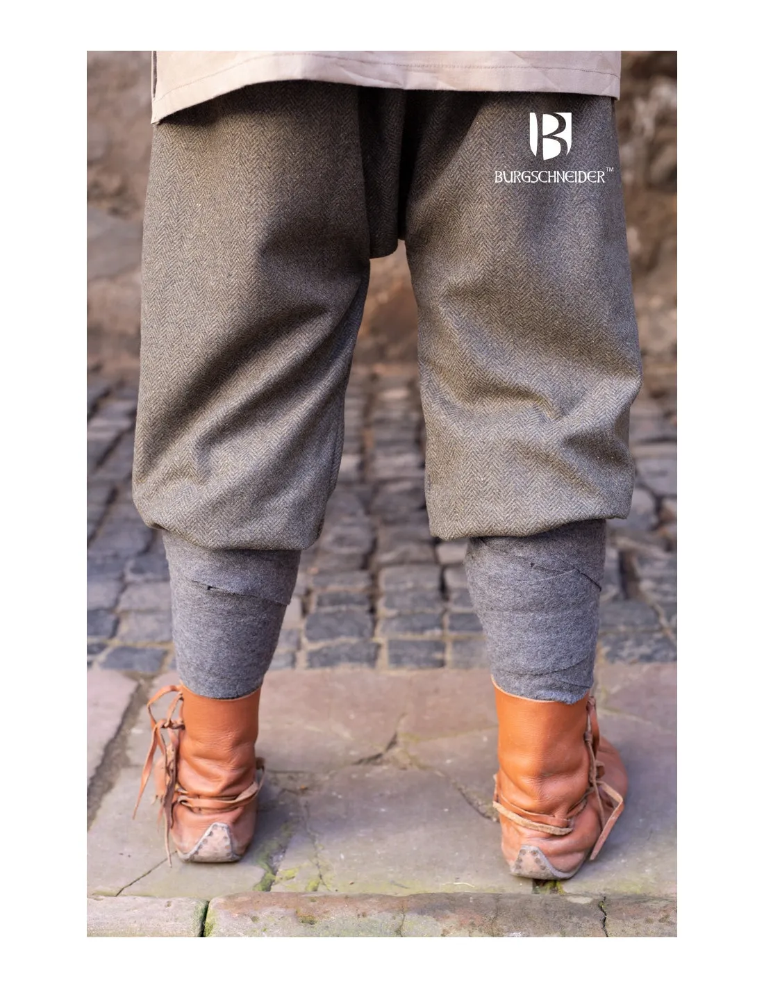 Viking pants Rus Ivar model, Gray-Olive.