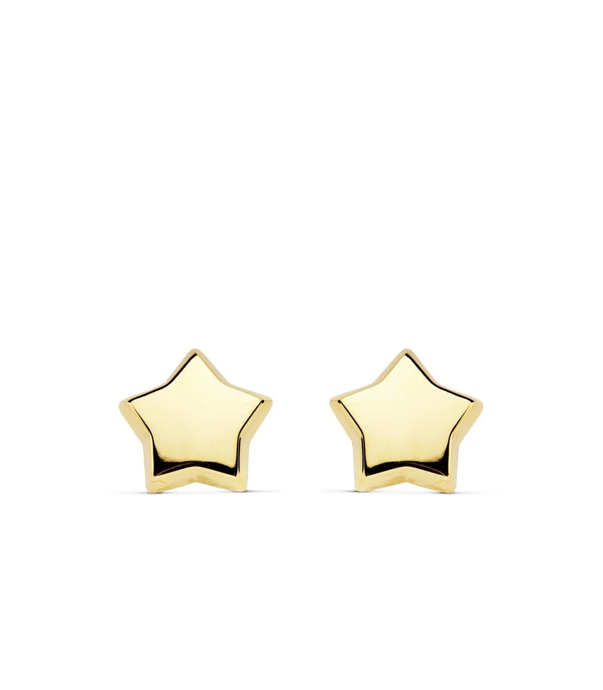 18k yellow gold star stud earrings