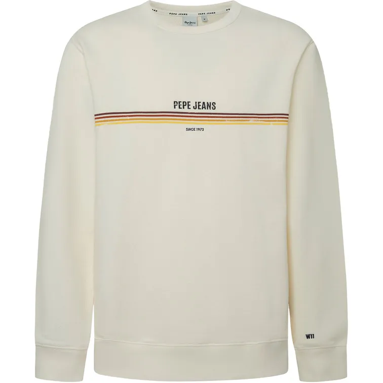 Pepe Jeans Men's Round Neck Logo Sweatshirt