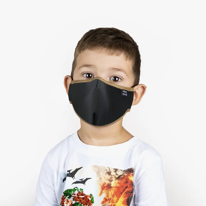 Pepe Moll Kids Black Leather Mask