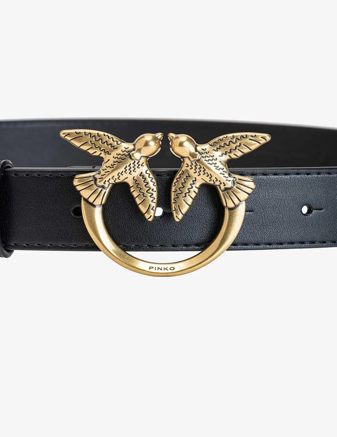 PINKO Love Birds Leather Belt