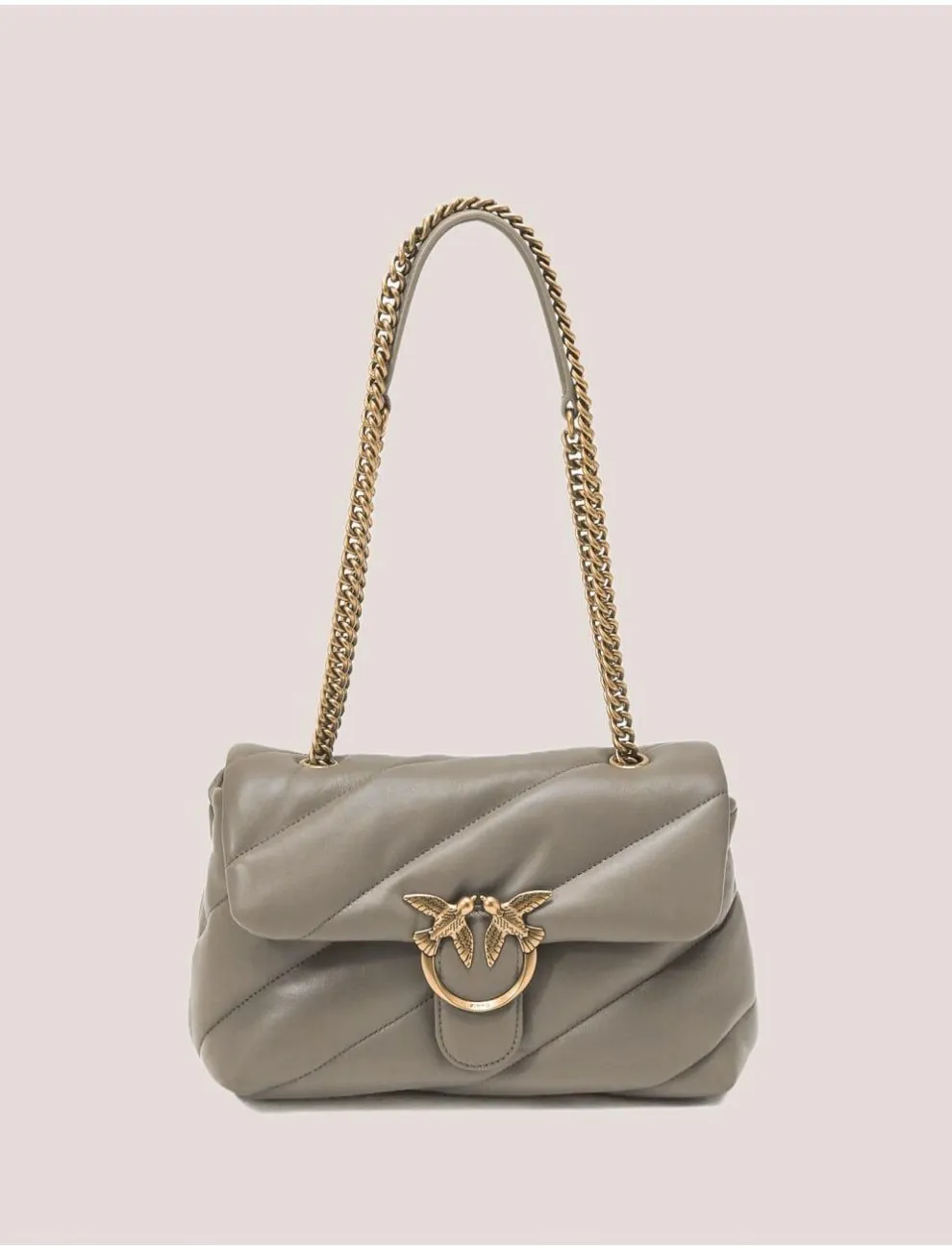 Pinko Love Puff Classic Taupe Women's Bag