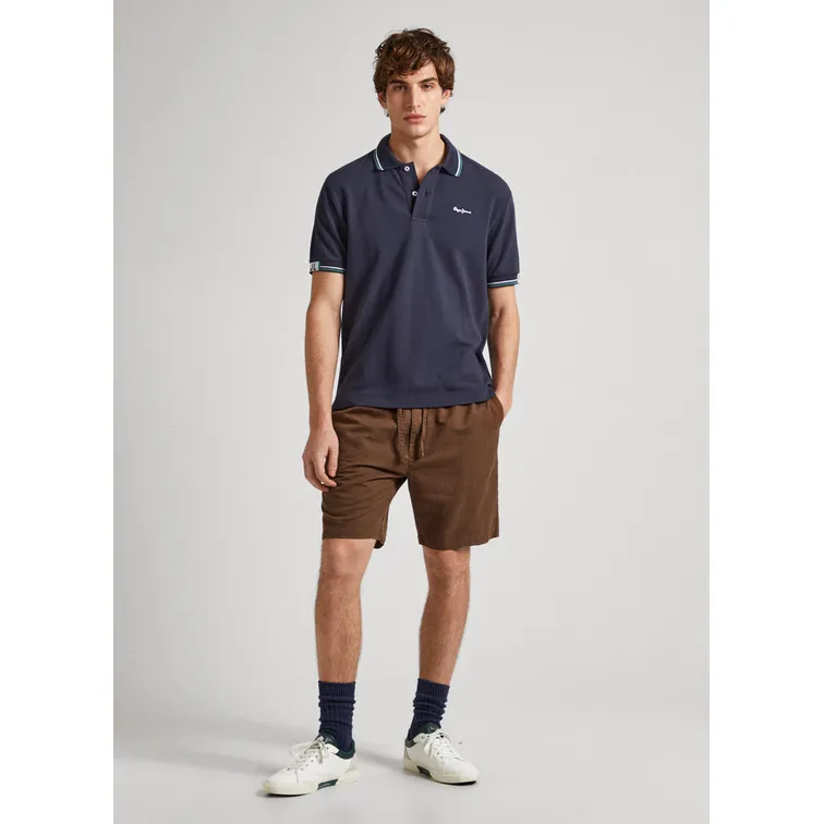 Polo Shirt with Embroidered Logo for Men by Pepe Jeans.