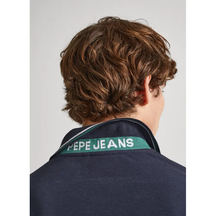 Polo Shirt with Embroidered Logo for Men by Pepe Jeans.